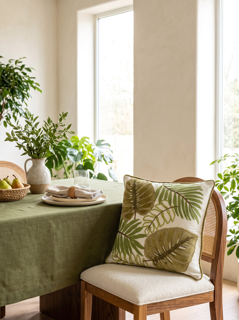 The Leaf Garden Throw Pillow