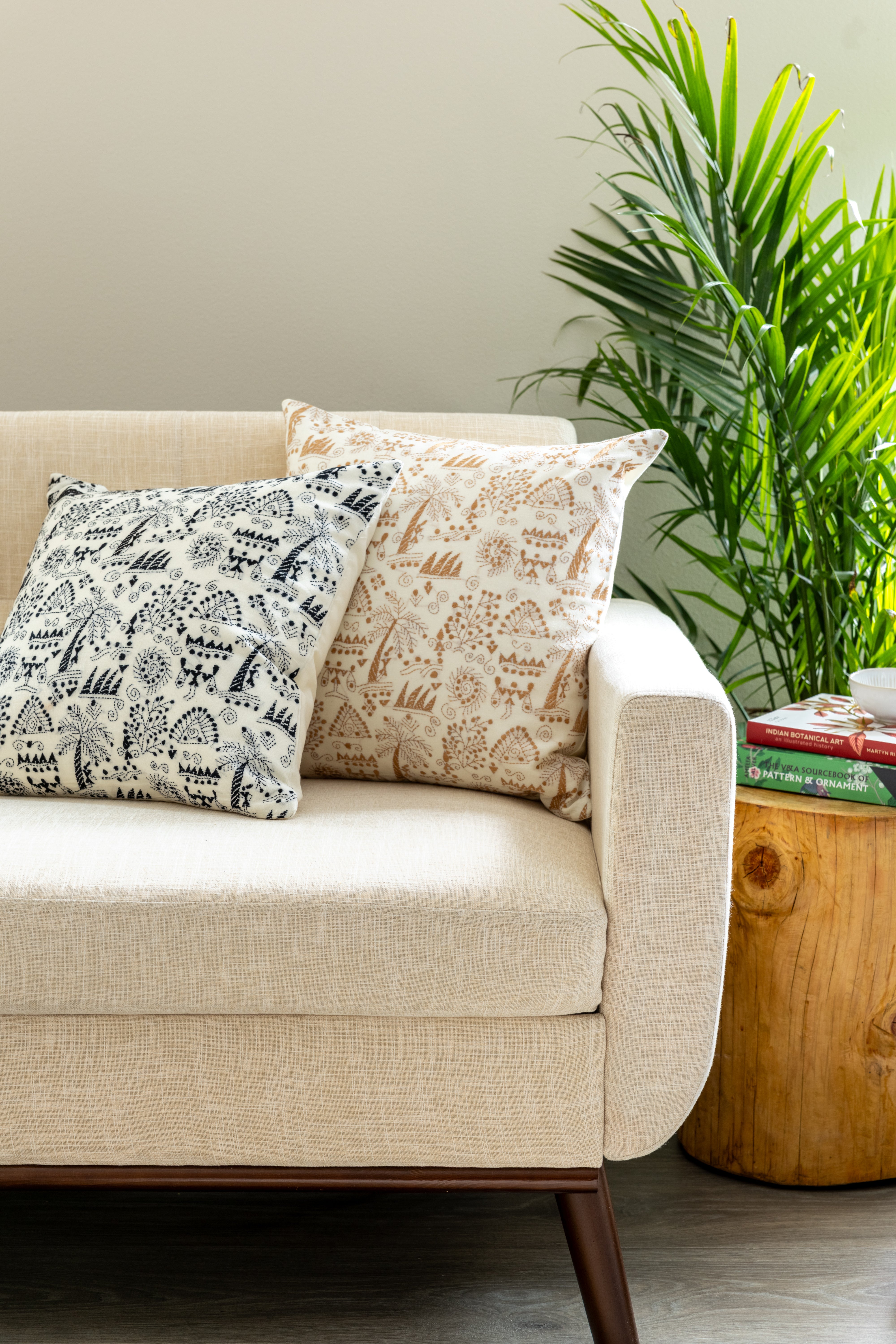 Folk Story Throw Pillow