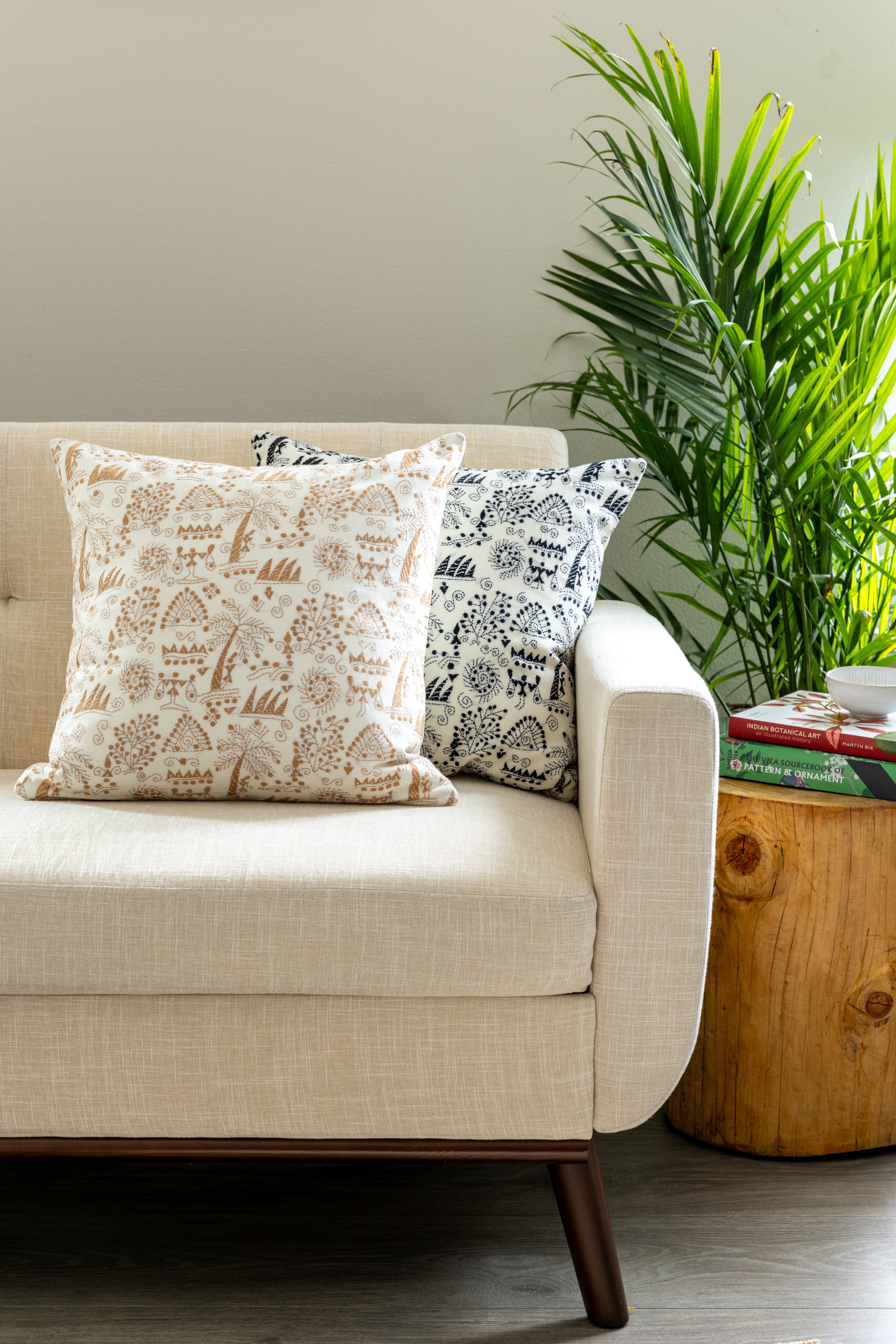 Folk Story Throw Pillow