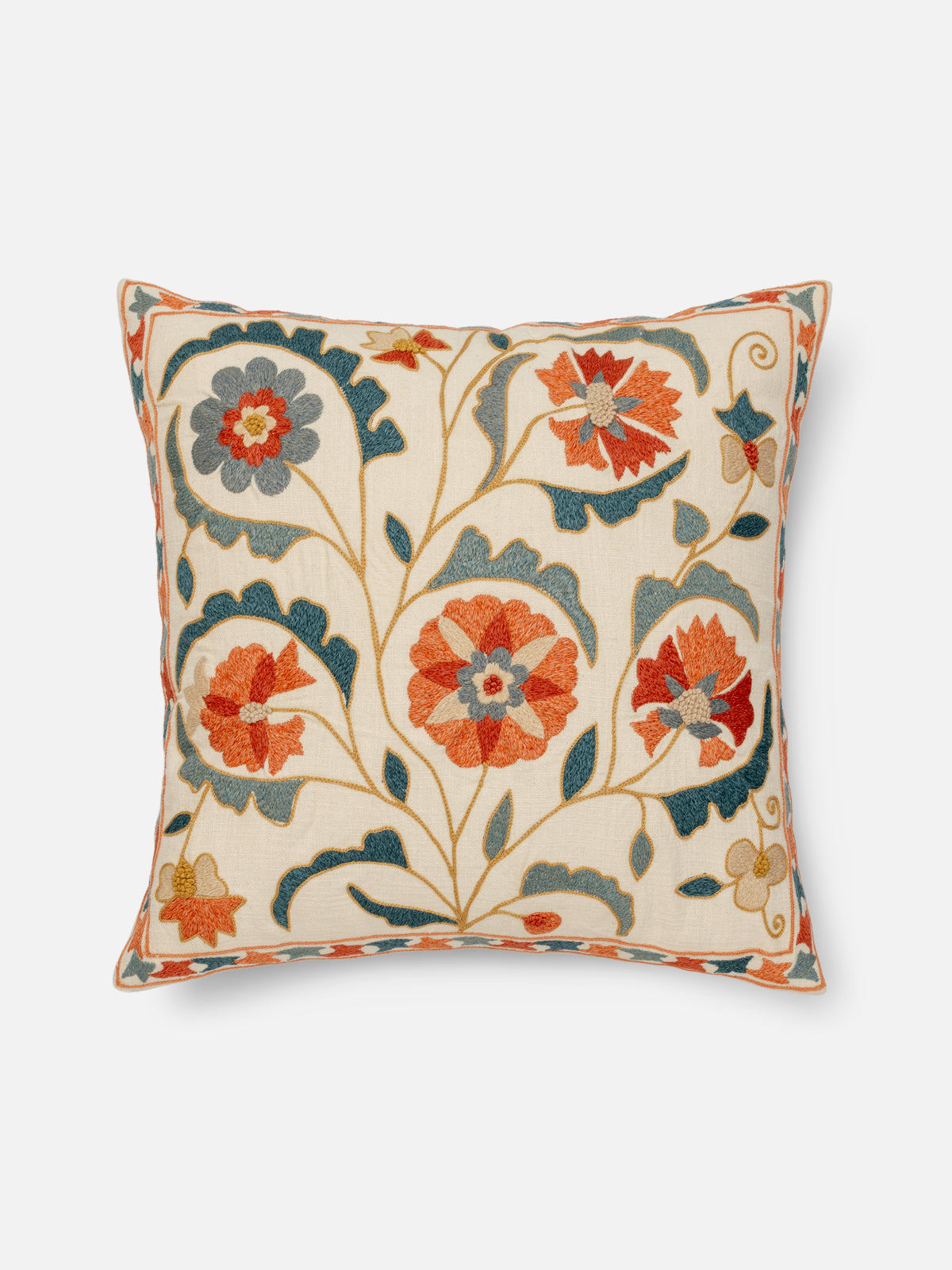 Garden Floral Throw Pillow